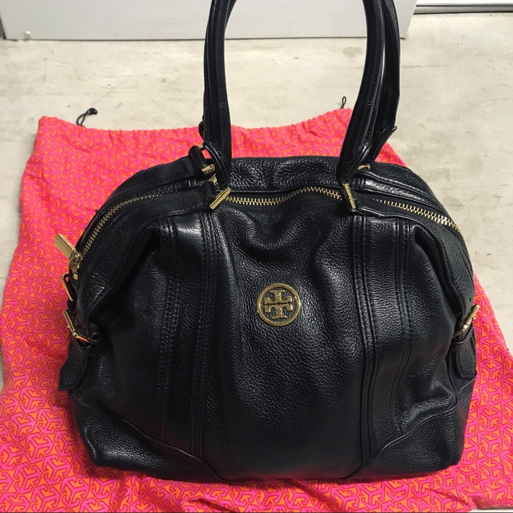 Tory Burch Black Leather Satchel